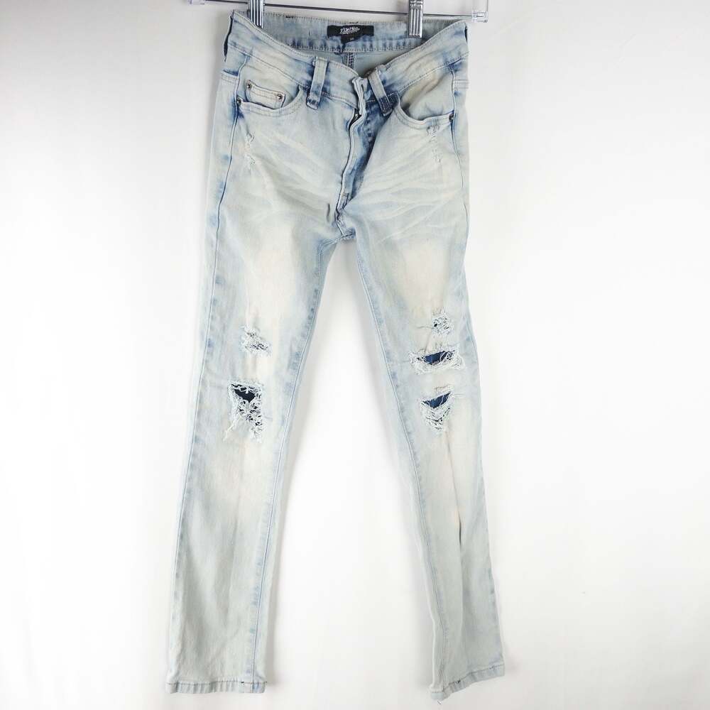 Public Supply Co NYC Distressed Light Wash Skinny Jeans Size 10